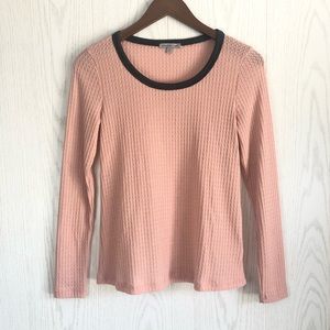 NWOT Charlotte Russe Long Sleeve Waffle Knit Top Size S